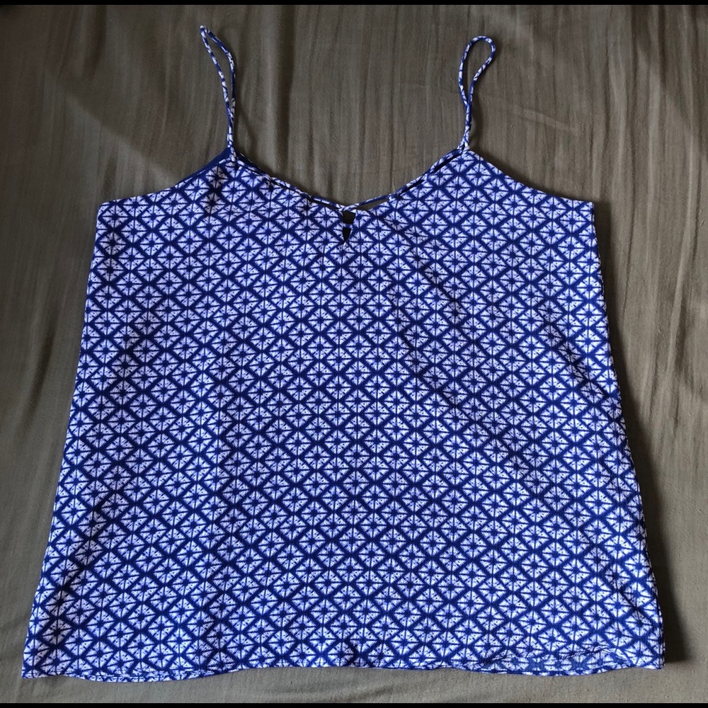 Banana Republic Blue Spaghetti Strap Blouse